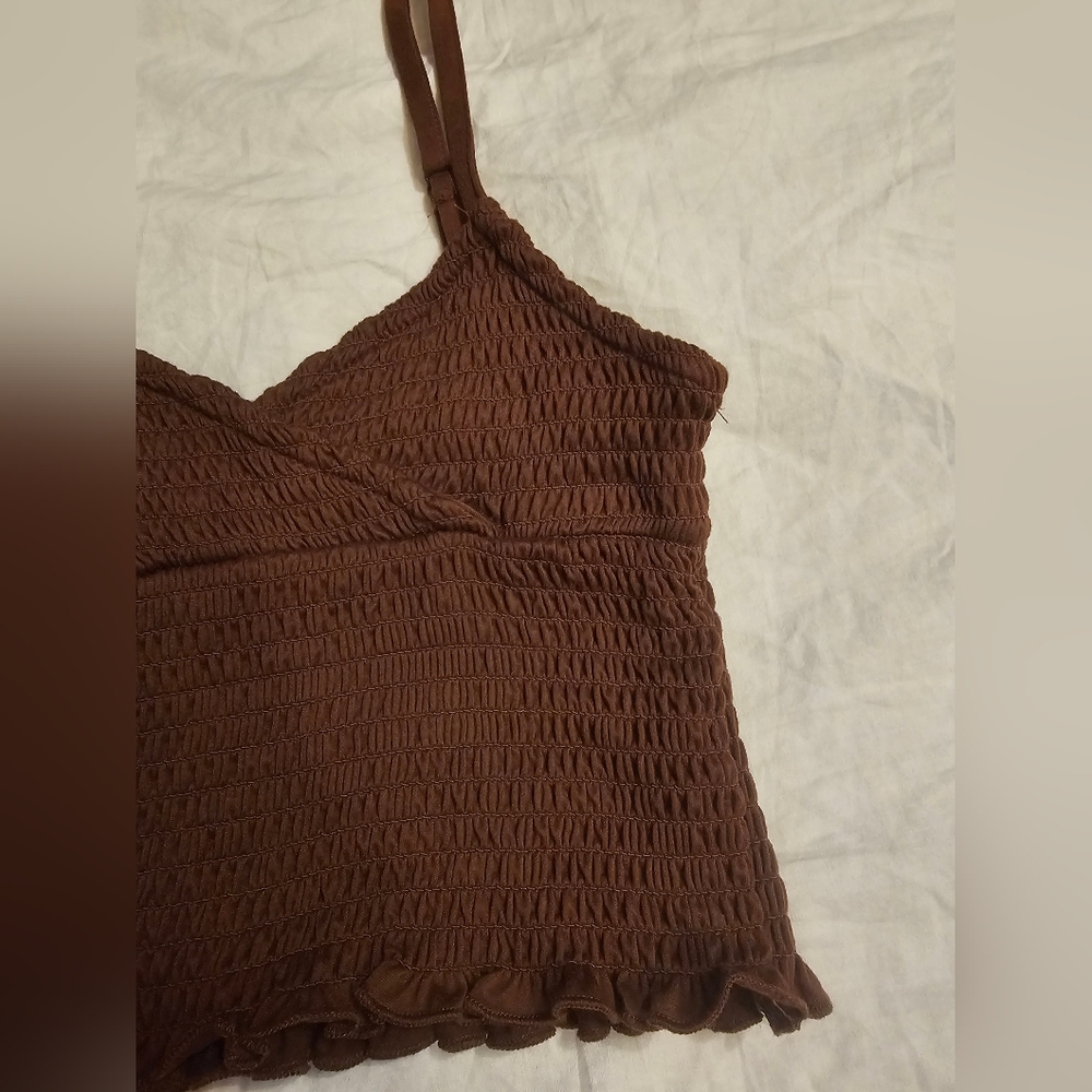 Rue21 Brown Crop Top Size XS - Picture 3 of 9